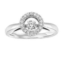14KW Rhythm of Love Diamond Ring 1/4 ctw