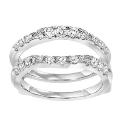 14K Diamond Insert Ring 3/4 ctw