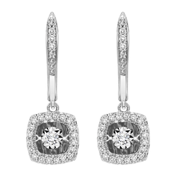 14K Diamond Rhythm of Love Earrings 1/5 ctw