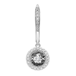 14K Diamond Rhythm of Love Earrings 1/5 ctw