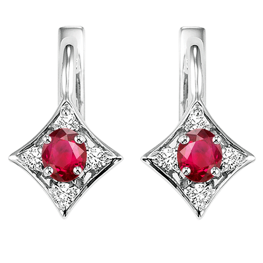 Color Ensembles Earrings - Ruby