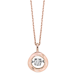 Gold Diamond Rhythm of Love Pendant
