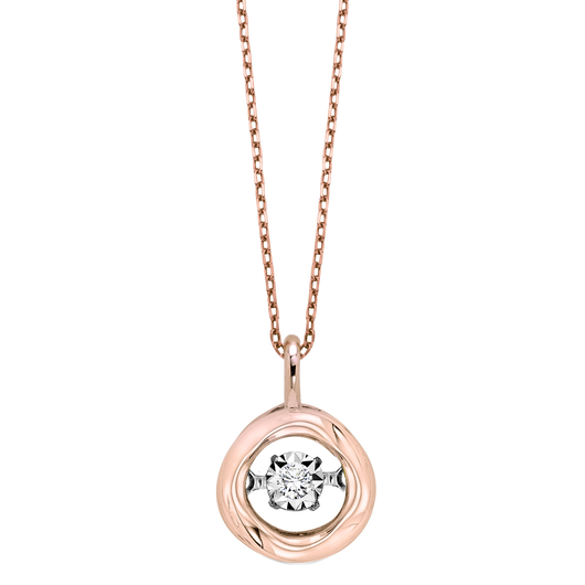 Gold Diamond Rhythm of Love Pendant