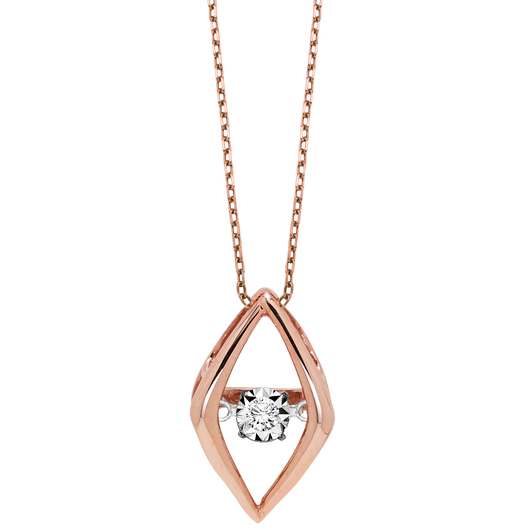 14KR Gold Diamond rhythm of Love Pendant