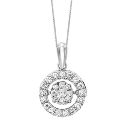 Gold Diamond Rhythm of Love Pendant 1/2 ctw