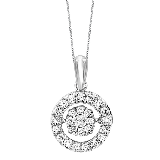Gold Diamond Rhythm of Love Pendant 1/2 ctw