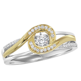 14K Diamond Rhythm of Love Ring 1/5 ctw