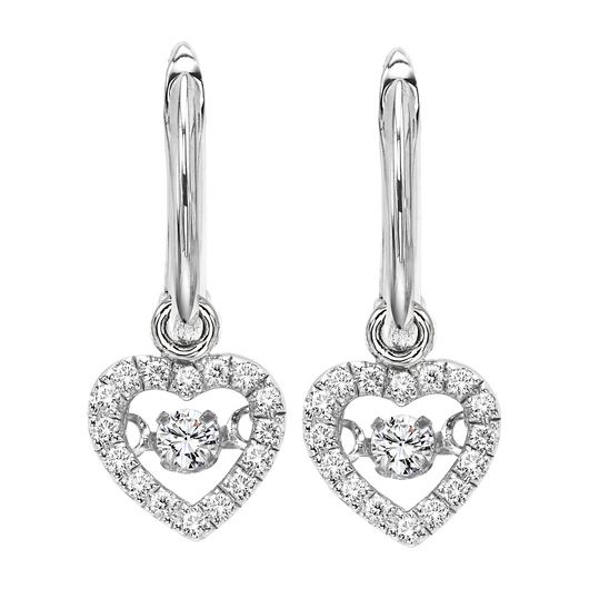 10K Diamond Rhythm of Love Earrings 1/5 ctw