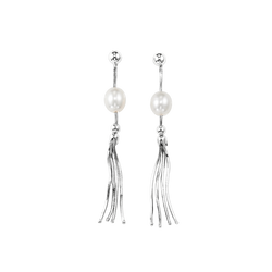 Ladies Fresh Water Pearl Earrings with Sterling Silver post