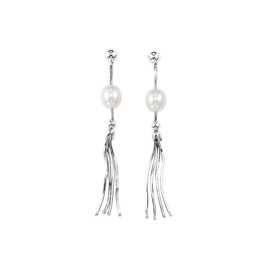 Ladies Fresh Water Pearl Earrings with Sterling Silver post