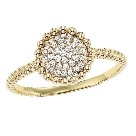 Gold Diamond Ring 1/7 ctw