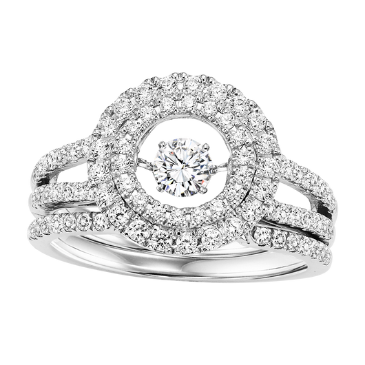14K Diamond Rhythm of Love Ring 1 ctw