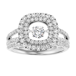 14K Diamond Rhythm of Love Ring 1 ctw