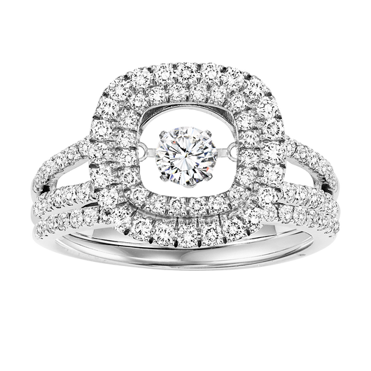14K Diamond Rhythm of Love Ring 1 ctw