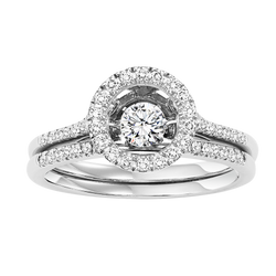 14K Diamond Rhythm of Love Ring 1/2 ctw