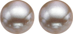 Fresh Water Pearl Studs Orange 10.5 mm