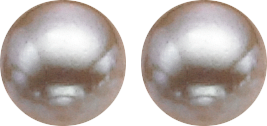 Fresh Water Pearl Studs Orange 10.5 mm